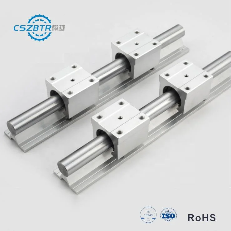 Guía lineal redonda de aluminio CNC de alta calidad SBR12 y. Bloque deslizante lineal SBR12uu SBR12luu