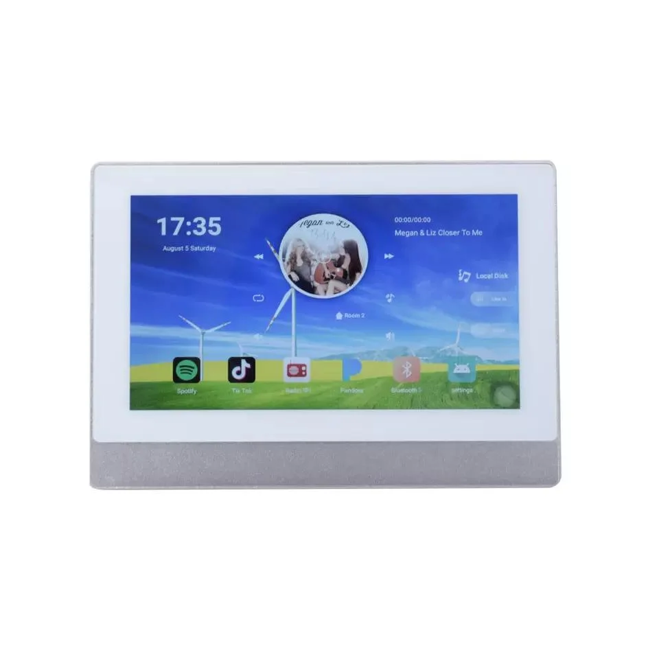 Like Audio 8 Channel Touch Screen Smart Home Bluetooth in Wall Amplifier