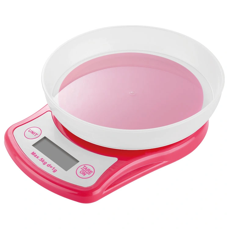 Small Portable Highly Accurate 5kg Digital Weighing Measuring with Bowl Sf400 Electric Weigh Kitchen Scale