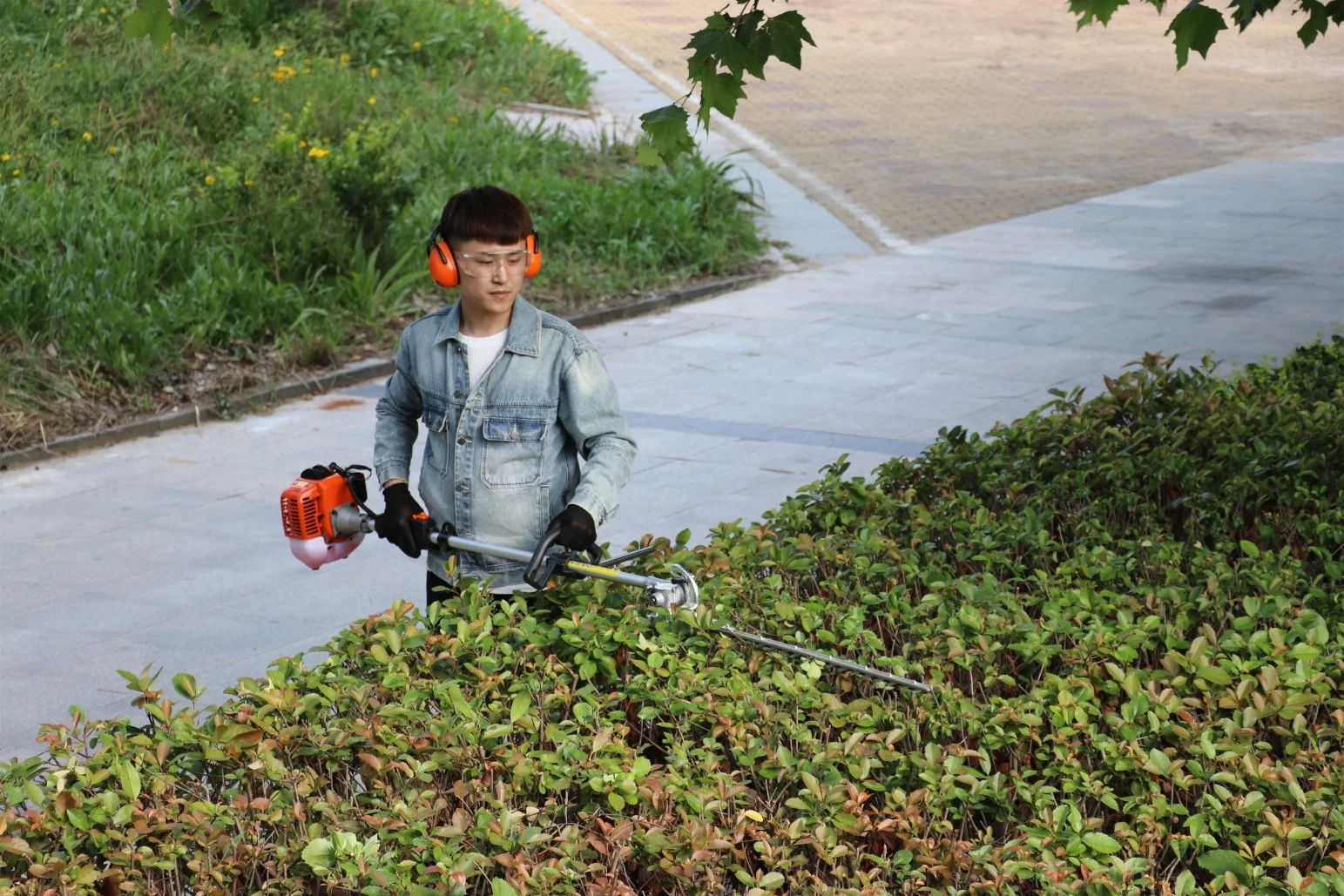 4-en-1 de la función de múltiples herramientas de jardín motosierras recortador de cobertura del cortador de césped y con alimentación de gas