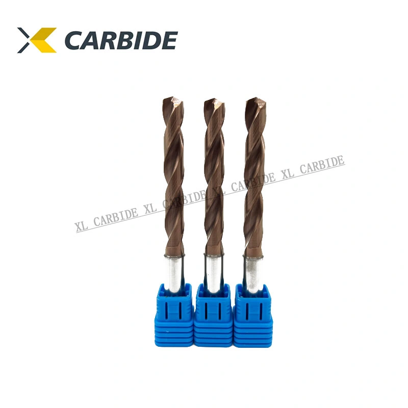 Zhuzhou XL Carbide CNC Cutting Tool Tungsten Carbide 8xd with Coolant Twist Drill for Drilling