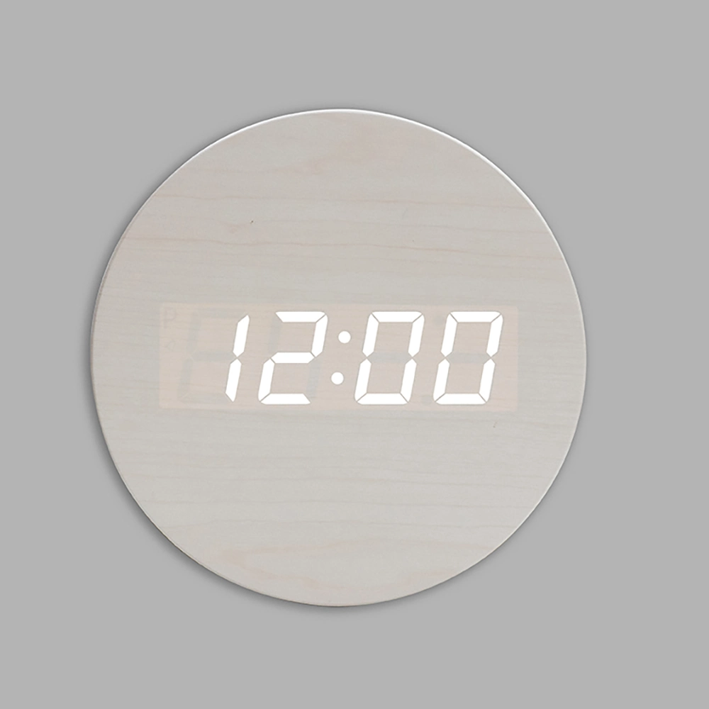 Horloge à LED en bois simple pour l'utilisation d'un aîné Décorateur maison Horloge