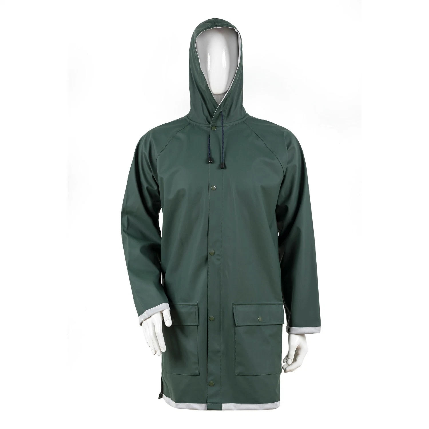 Resguardo de chuva de PU Motociclo Impermeável Andar Raincoat+Chuva Pants fardas de trabalho e uniformes