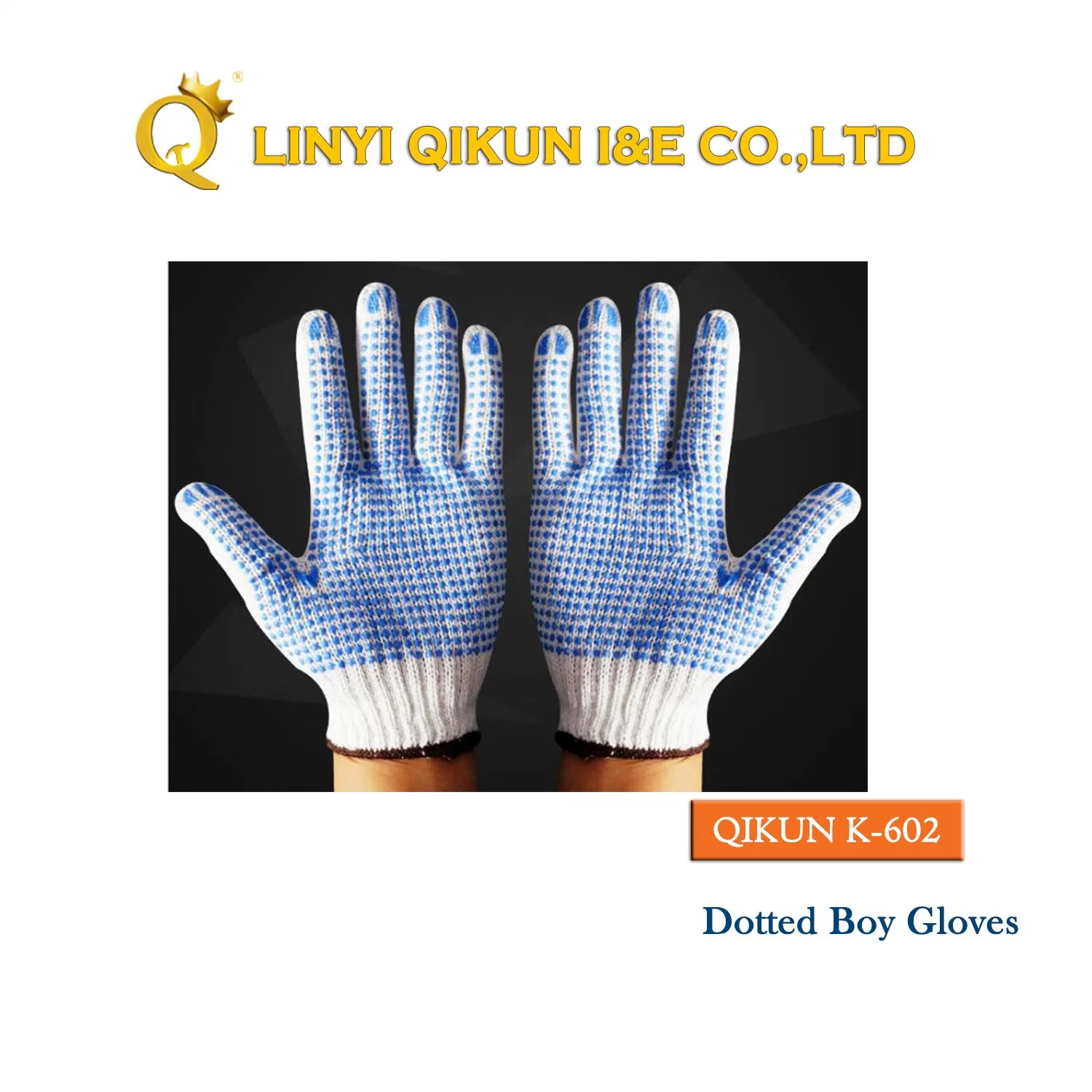 K-510 7gauge Knitted Working Cotton Nitrile Industrial Safety Labor Protect Glove