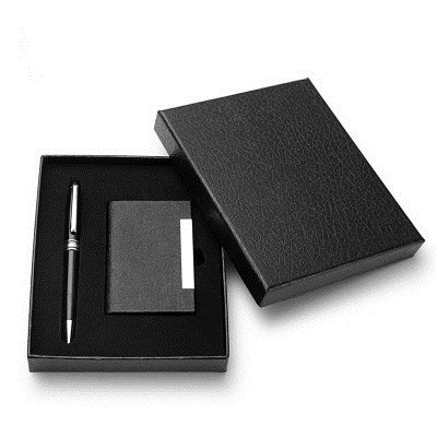 Promotion Classical Leather Business Office Stationery Men Gift Sets