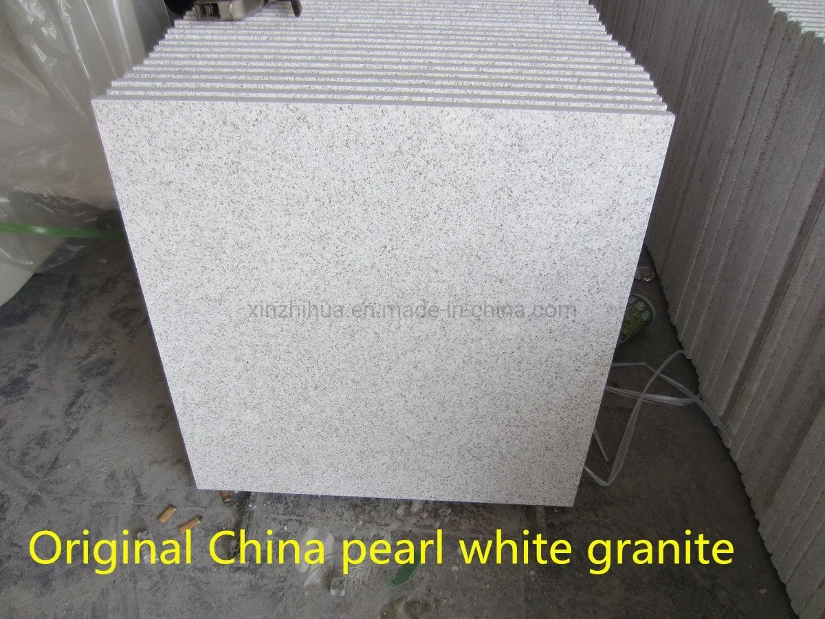 Original China Peal White Granit Platten Innendekoration Wand / Bodenbelag Fliesen