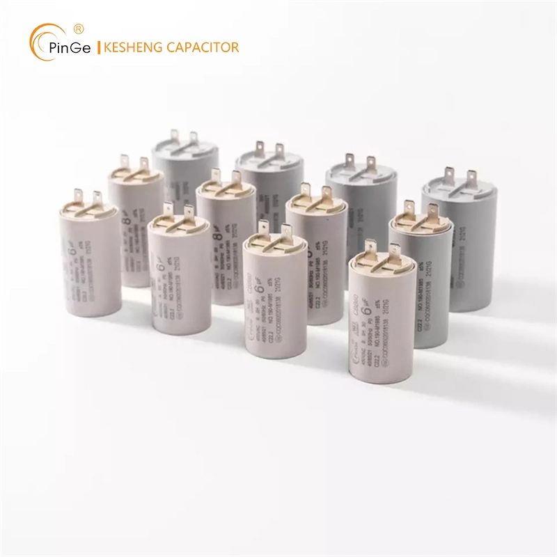 Ks Pinge Custom Made Metallized Good Self-Healing Effect Terminal Lead Cbb60 Washing Machine AC Motor Capacitors