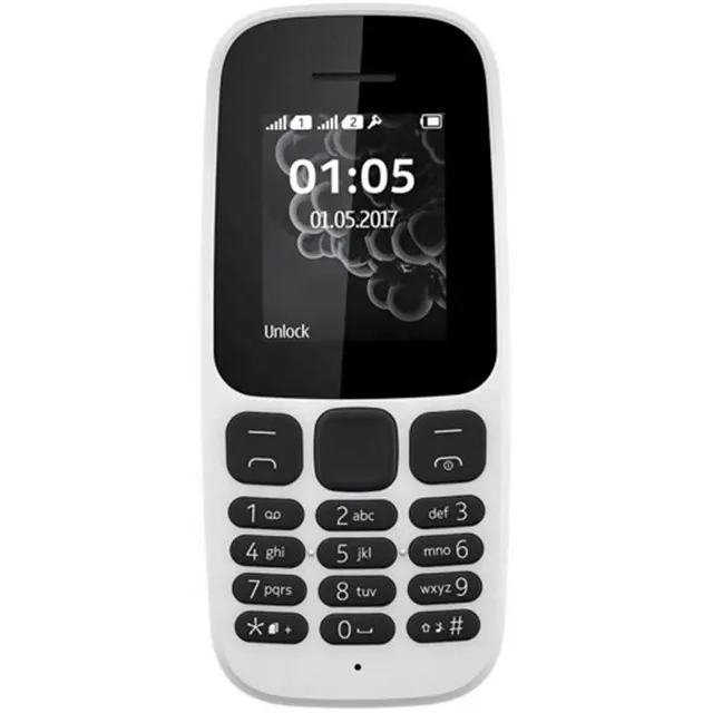 Original Gratis Versand für Nokia 105 (2017) Dual SIM Original Fabrik Entsperrt Super Günstige Best Classic Bar Alte Handy Telefon