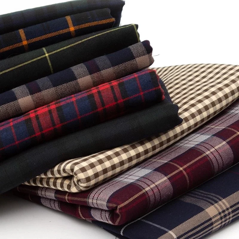 Tr Yarn Dyed Poly Rayon Plaid Check Fabric for Shirt/Pants/Uniform