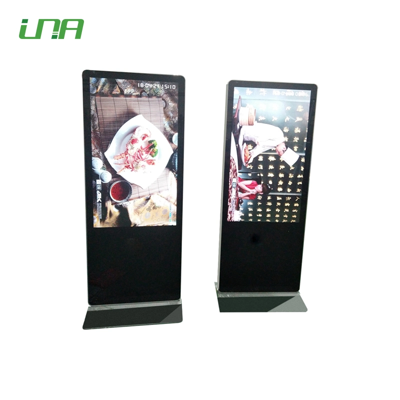 Metal Standing Aluminium Frame LED Screen LCD Digital Display for Restaurant Menu