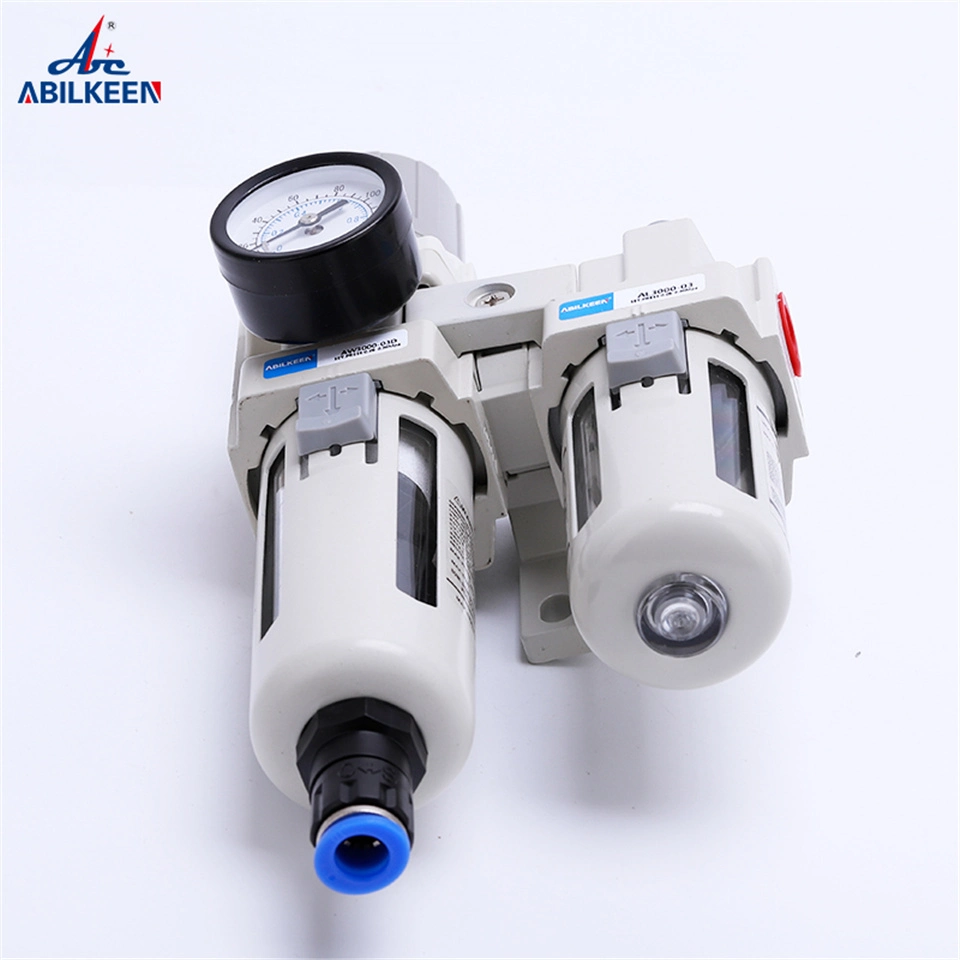 AC2010-01 AC2010-02 AC3010-02 Aluminum Frl Two Unit Auto Drain Pressure Adjustable Air Source Treatment Pneumatic