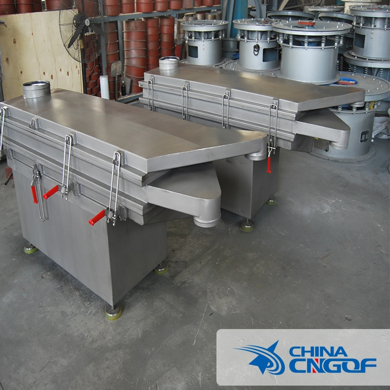 Industrial Stainless Steel Linear Vibrating Screen Vibration Sieve Quartz Sand Screening Machine