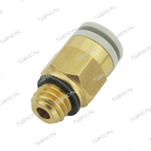 Siron F50 Micro neumática rosca macho de latón de la unión de manguera de aire Mini Cooper conector Adaptador de tubería