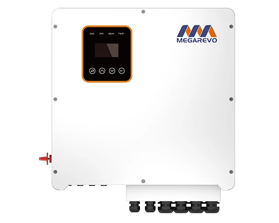 Megarevo 5kw 8kw 10kw Hybrid Inverter Split Phase Energy Storage Inverter Low Battery Voltage