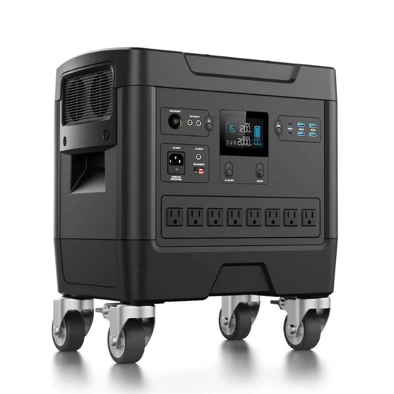 Sugineo 2000W de la station d'alimentation Portable Batterie au lithium de systèmes d'énergie solaire voiture prise de courant de charge UPS pour téléphone Mobile charge sans fil 2021 mieux vendre