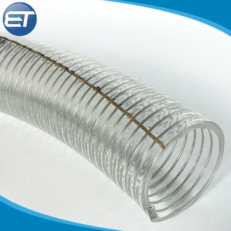 Industrial PVC Steel Wire Reinforced Vacuum Water Hose Tubing with Fittings Accessories