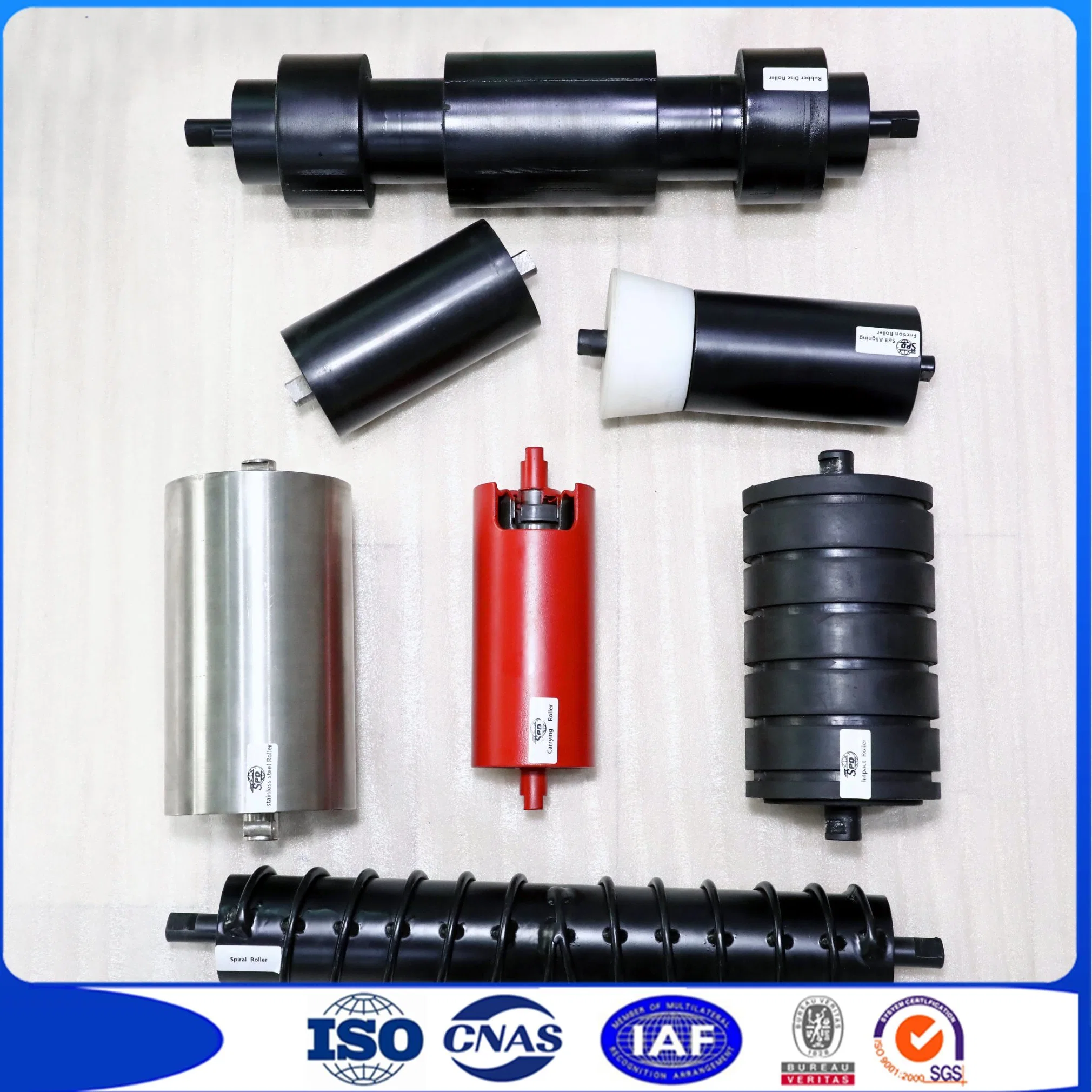 Corrosion Resistance Rubber Roller with Hot DIP Galvanized Treatment