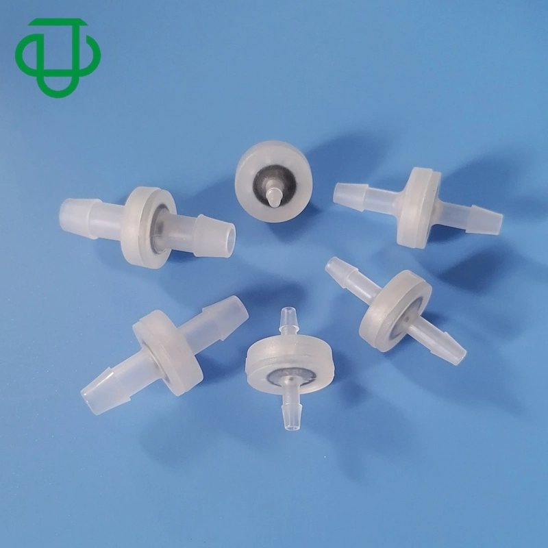 PP/Viton 3/32" to 3/8" Hose Barb Plastic One Way Non Return Diaphragm Check Valves for Low Pressure Equipment