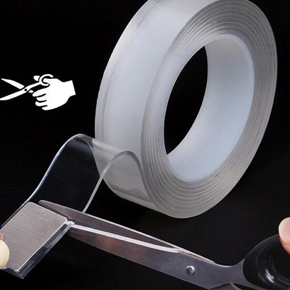 Clear High Sticky Reusable Double Sided Gel Grip PU Nano Tape