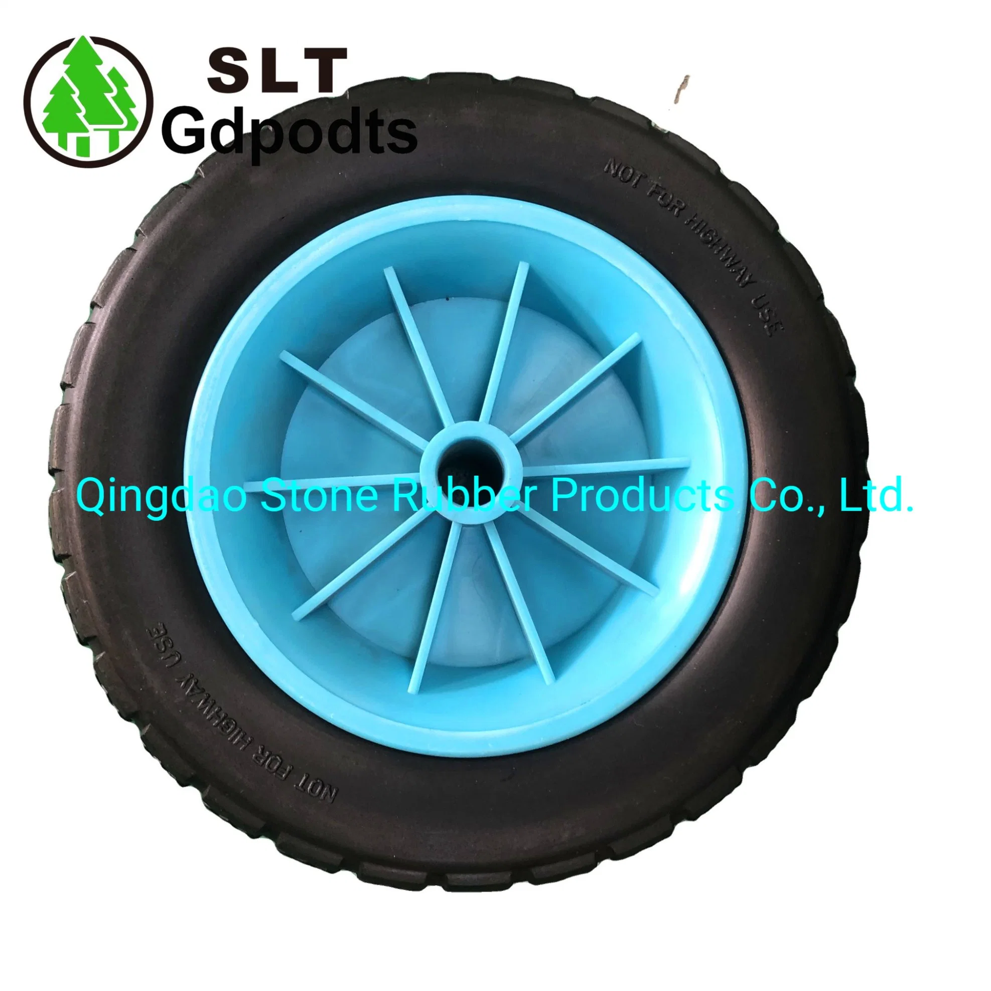 10 Inch Flat Free Solid PU Foam Wheel for Kayak Trailer