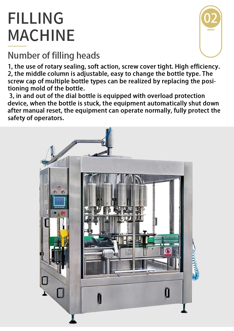 Aicnpack 1000-1500bph 0-2L Vollautomatische Füllung für alkoholfreies Getränk in der PET-Flasche Maschine Kohlensäurehaltige Getränkeabfüllmaschine