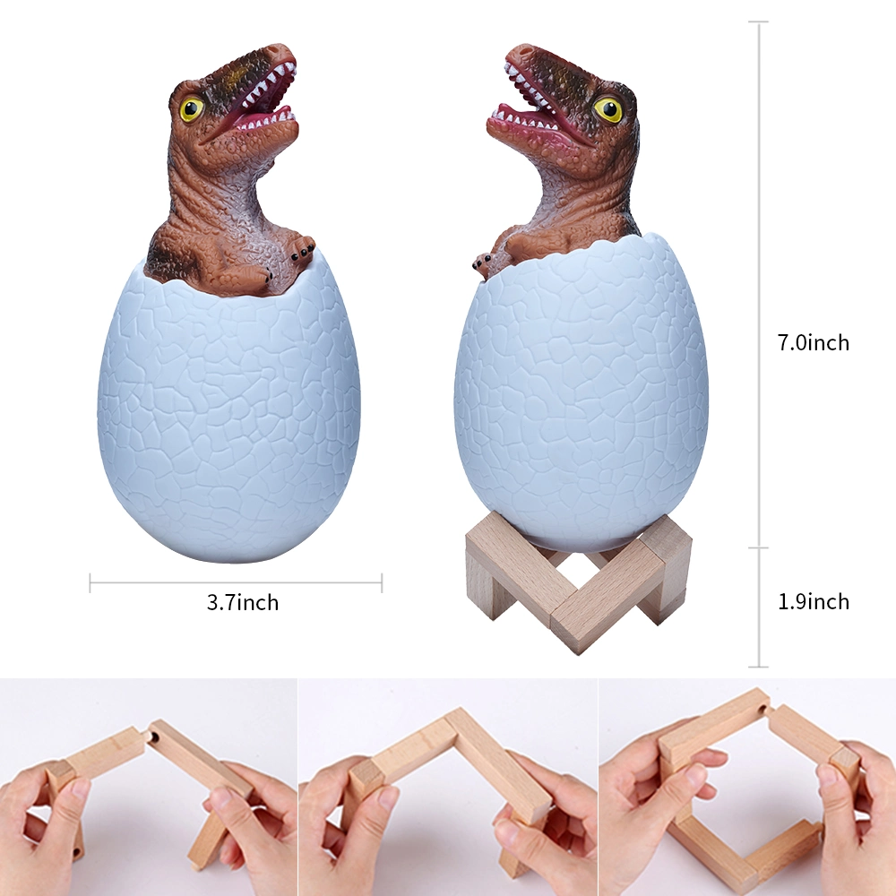 Goldmore11 Dinosaur Nachtlicht für Kinder, 3D Oviraptor Lampe LED Nachtlicht mit Touch &amp; Fernbedienung