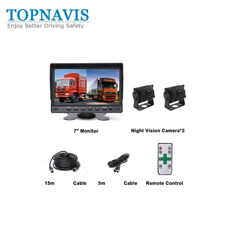 7 Inch Backup / Reverse Camera System with 2 Cameras and Recording