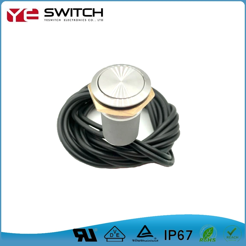 IP67 Waterproof 19mm Momentary/Latching Metal Push Button Switch for Bicycle Parts