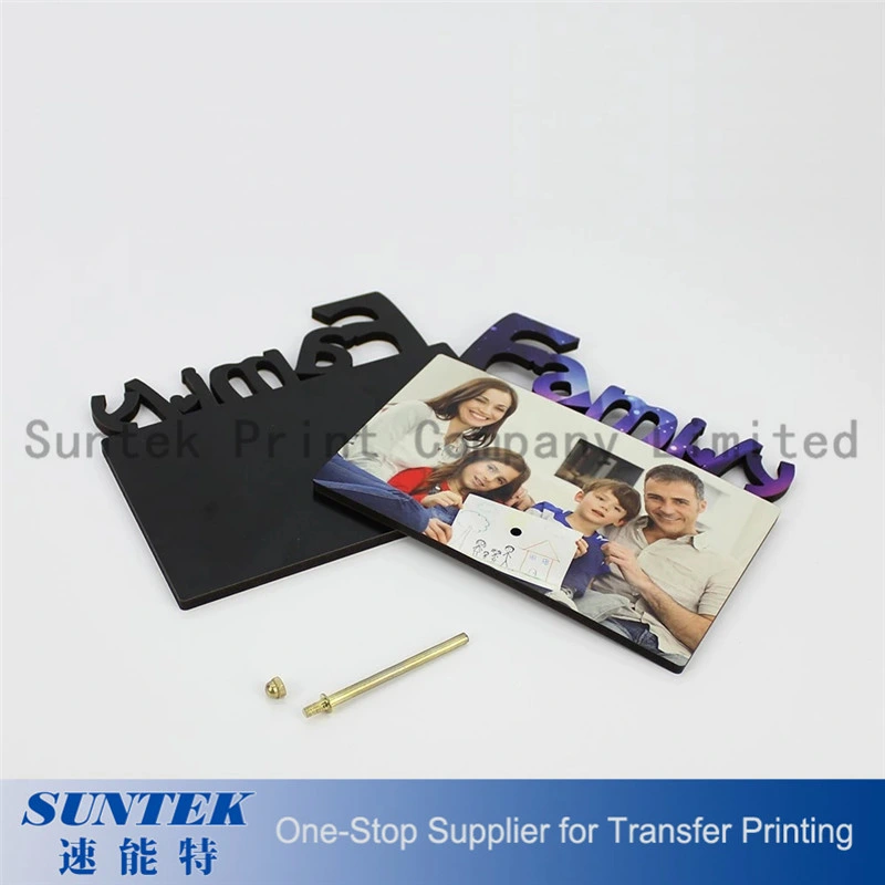 Sublimation Blank MDF Photo Frame with Family for Digital Printing 155*140*5mm