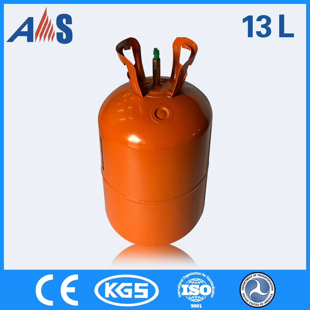 Stainless Steel 13.6kg/30lbs Disposable Cylinder Gas Tank Gas Cylinder with Refrigerant Gas R407 99.93% Purity at Direct Factory Price