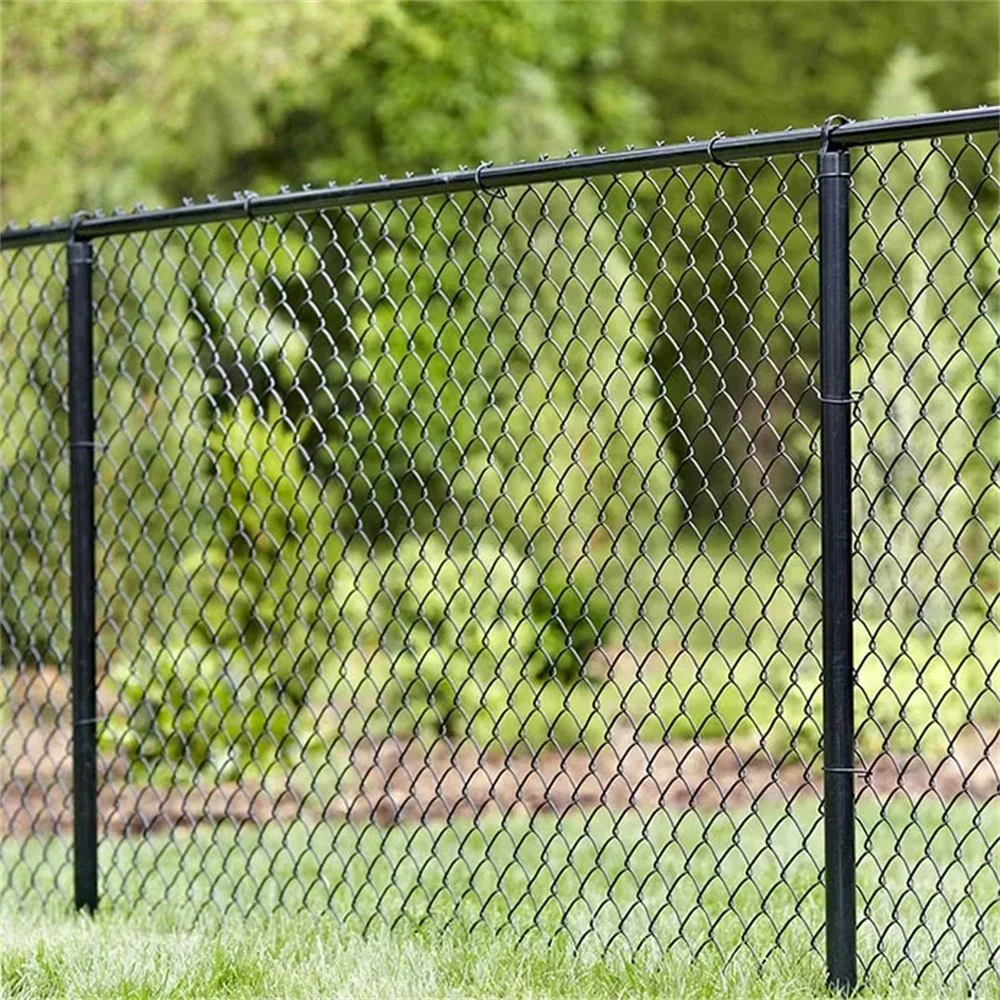 Hot Dipped Galvanized Cyclone Wire Fence 8FT Black Chain Link Fence Roll