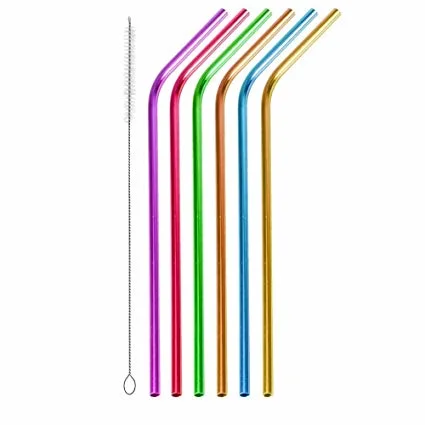 Eco Food Grade Bend Flexible Metal Resuable Drinking Straws