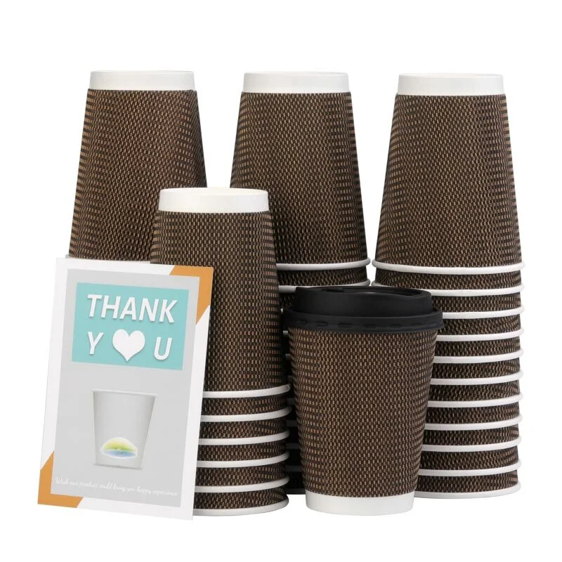 Chinese Factory Manufacturer Custom Printed Cold Tea Coffee Cartons Disposable Paper Cups