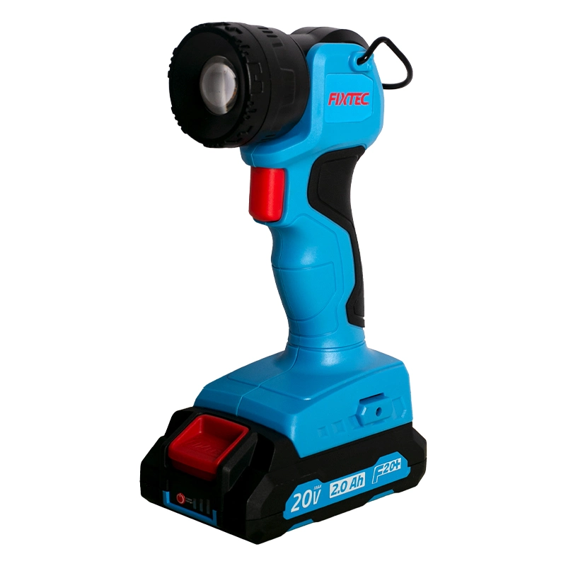 Fixtec 20V max Cordless Mini luz LED de trabajo/Linterna con gancho de colgar