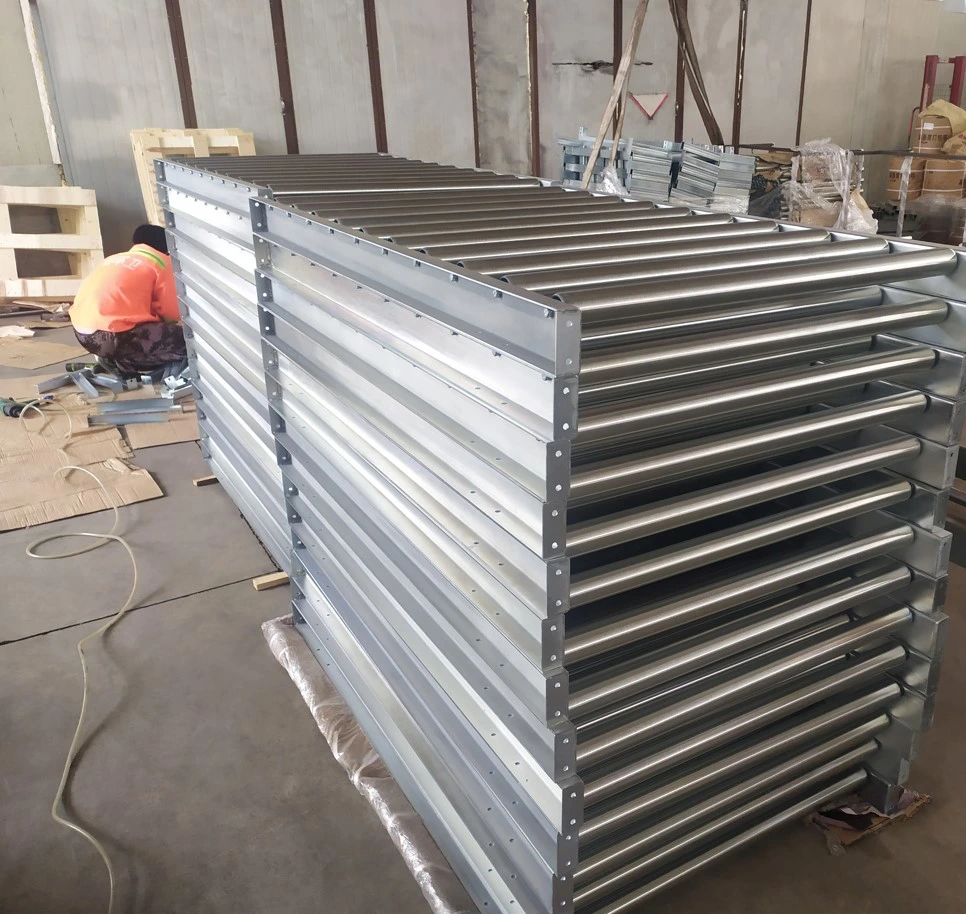 Optional Stainless Steel/Galvanized Steel Material Roller Gravity Conveyor