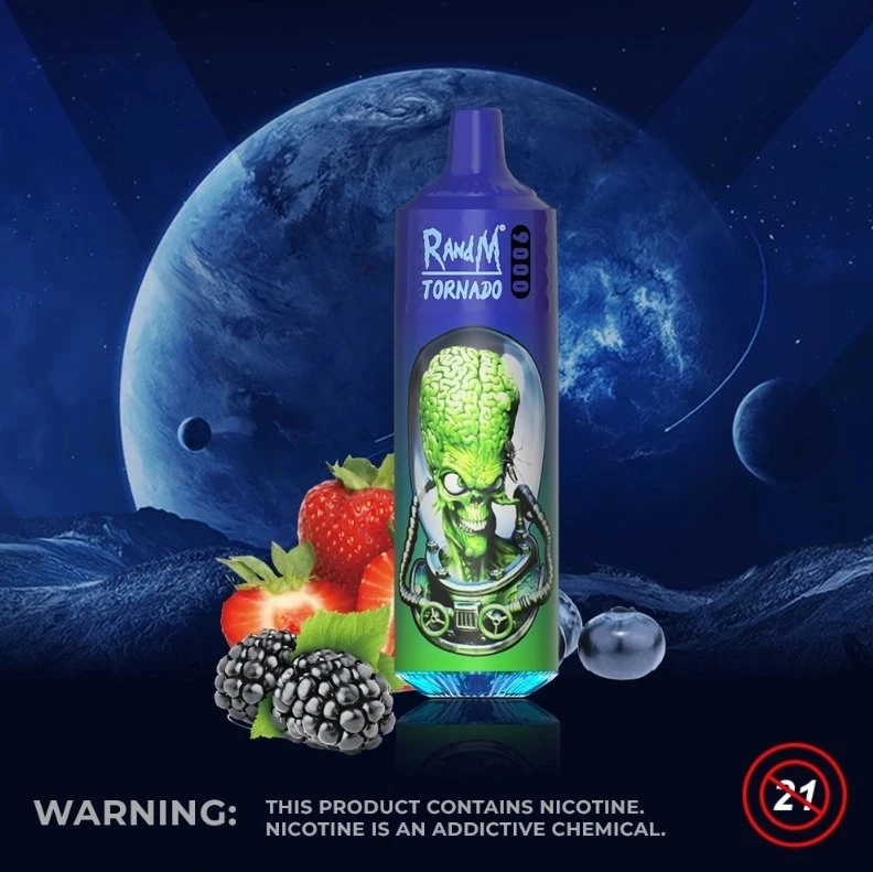 2023 Neue Ankunft Randm RM Einweg-Vape Pod Tornado 9000 Puffs mit 18ml E-Liquid und Airflow Control