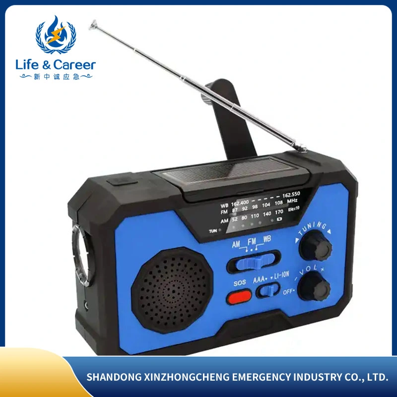 Radio d'urgence portable multifonction radio numérique radio portable avec Lampe de poche SOS