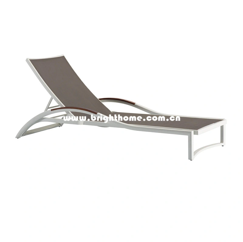 Aluminium Textilene Outdoor Sun Lounger Furniture