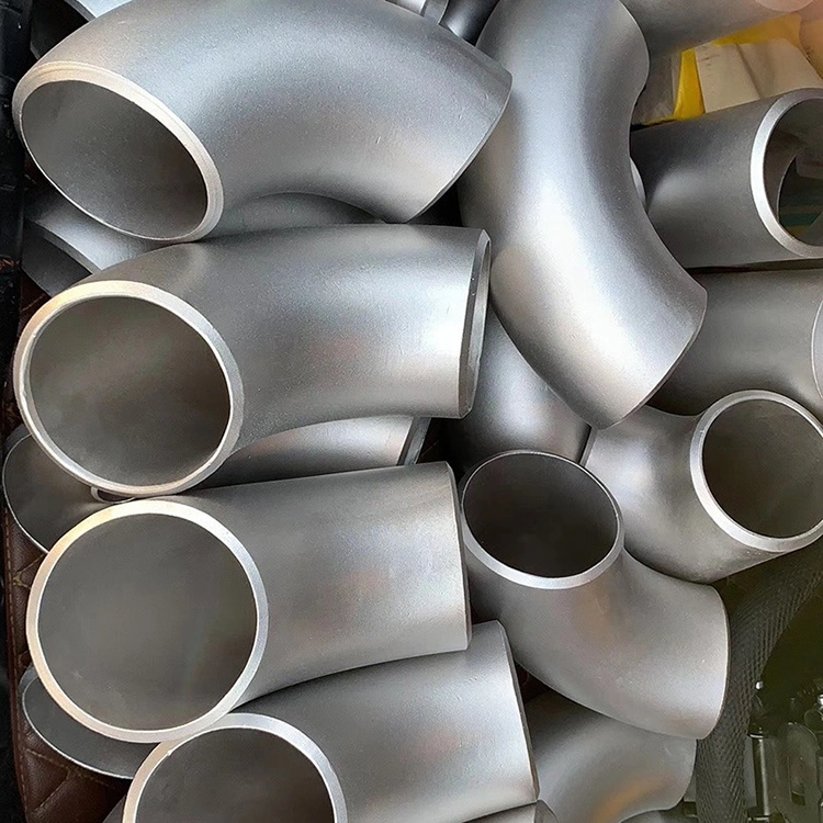 China Manufacturers 304 Stainless Steel Pipe Fittings Flange Elbow