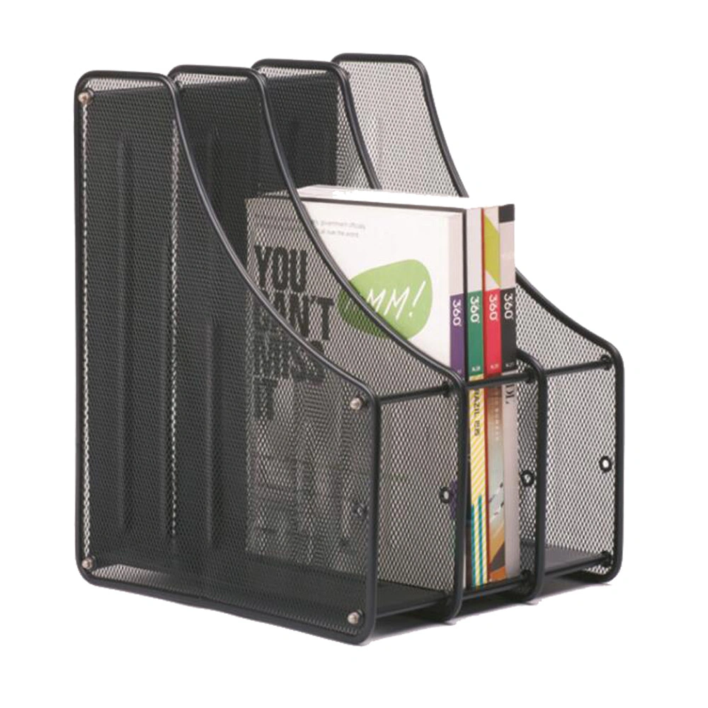 Wholesale/Supplier Office Mesh Wire Mesh 3 Dividers File Display Magazine Holder