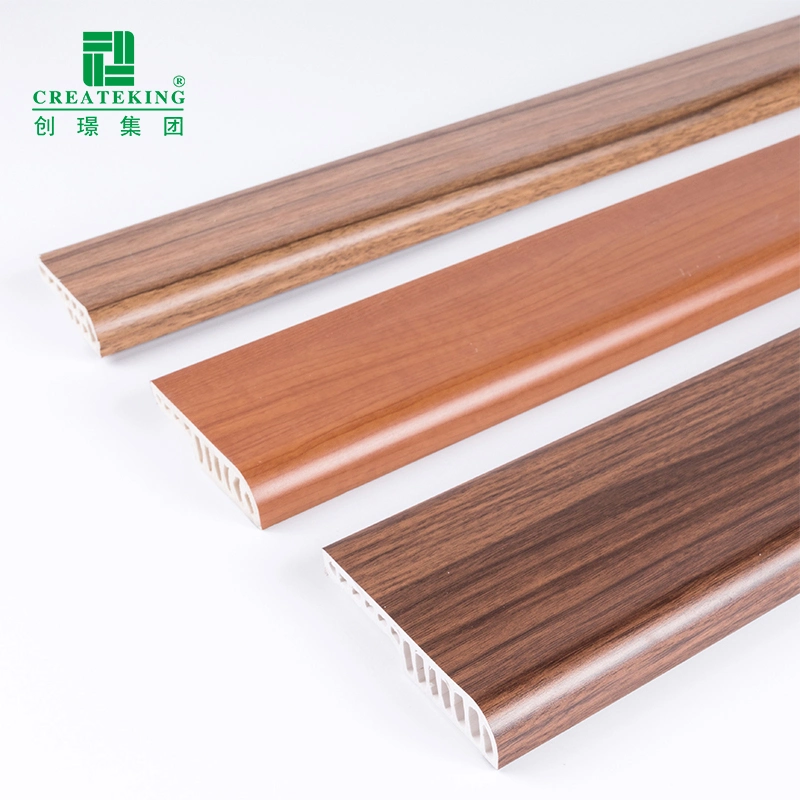 Foshan Factory Home Construction Decoration Material PVC Skirting Board