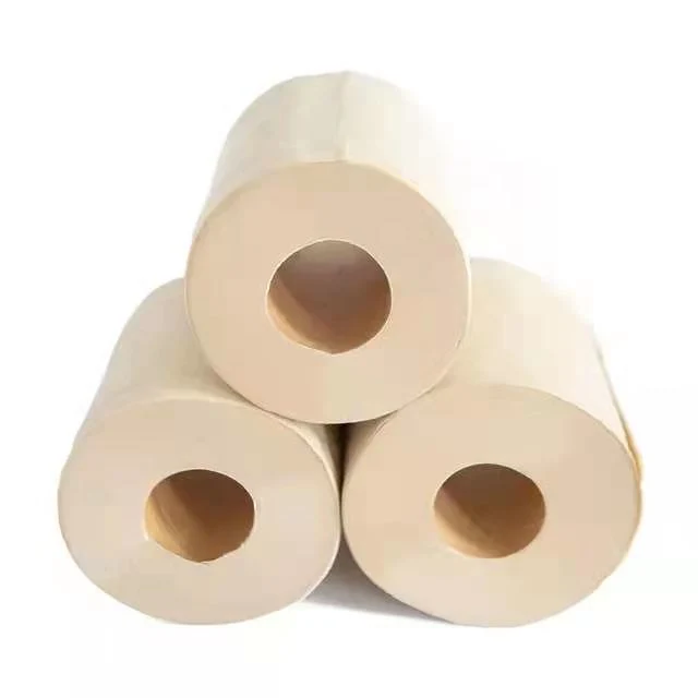 Bamboo Pulp Paper Wrapper Paper Tissue Custom Pattern Bathroom Roll