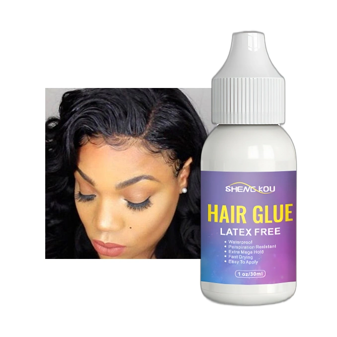 OEM etiqueta privada secado rápido de la extensión de pelo pegamento Productos Wig Pegamento cordón adhesivo adhesivo adhesivo adhesivo adhesivo resistente al agua pegamento para el cabello