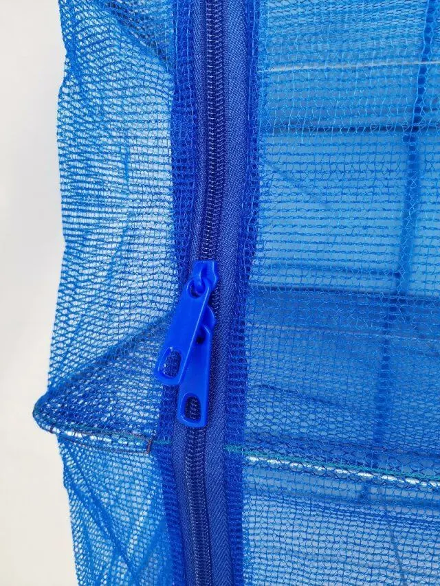 Fishing Cage Trap Crawdad Shrimp Foldable Hexagon Mesh Fish Lobster Crab Trap