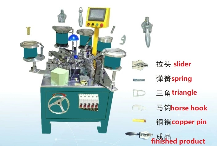 Automatic Invisible Nylon/Metal Zipper Slider Making Machine for Woman Garment