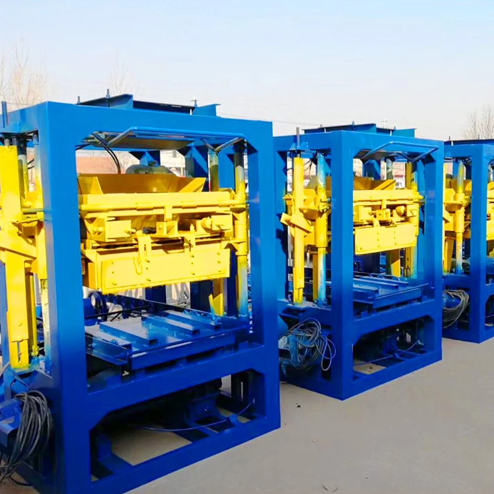 Qt4-26 Semi-Automatic Cement Interlocking Paver Concerte Brick Block Making Machine Price List