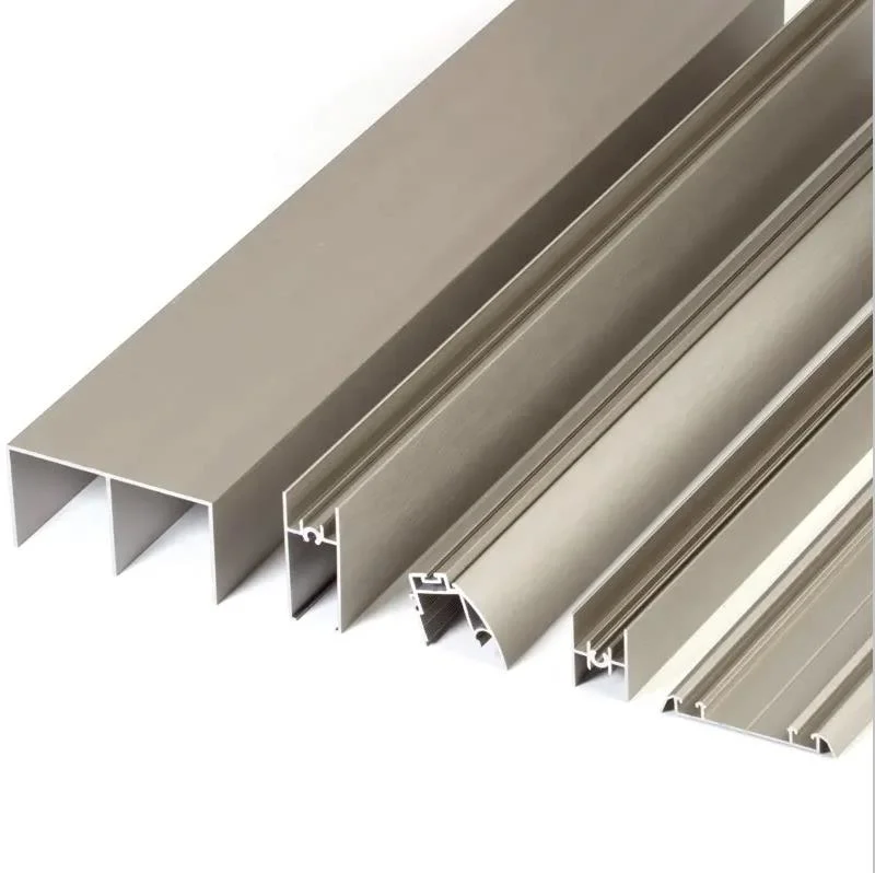 Powder Painting Extruded Aluminium Windows Doors Profiles for Kitchen Cabinet