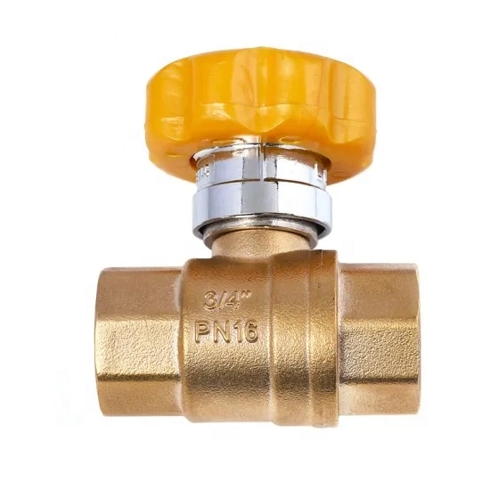 D&R 2 Way Brass Lockable Ball Valves 1/2 Inch Female Male Thread Waterproof Magnetic Lock Ball Valve Key for Water Use