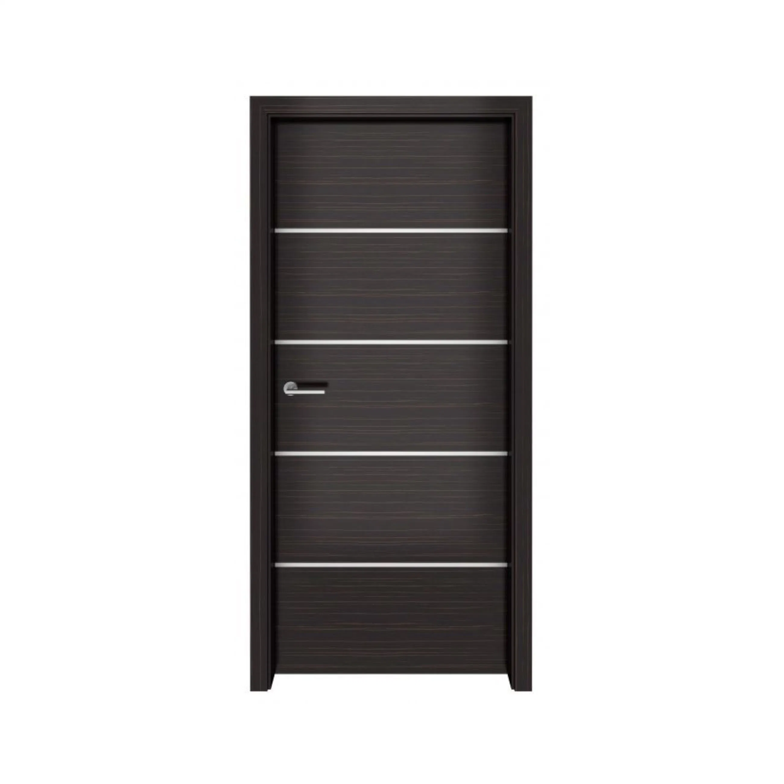 Apartamento luxuoso Interior Pré-Hung Solid Core Wood Panel Design Flush Portas