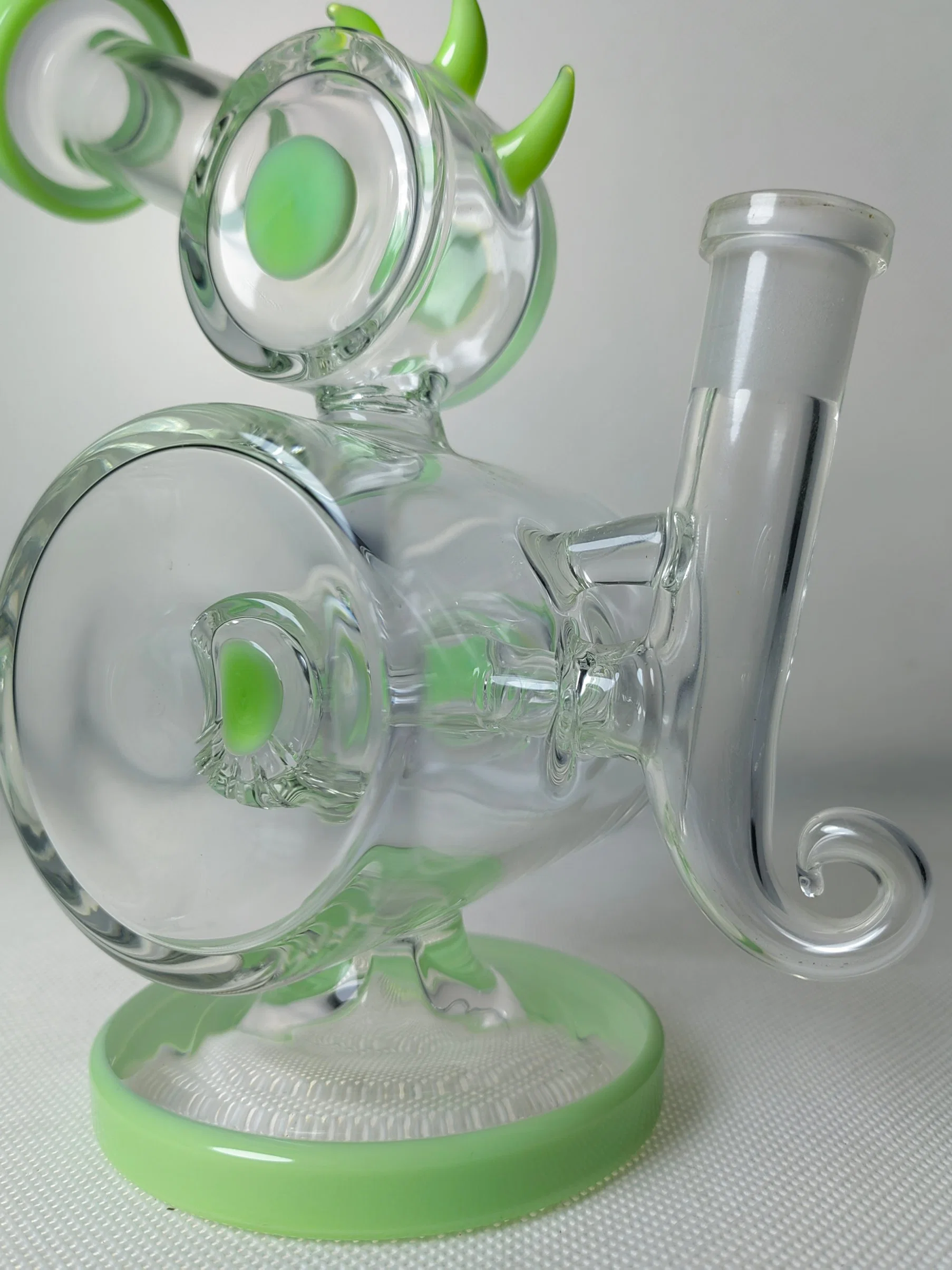 Fantastic Design Nice Green Glass Water Smoking Pipe